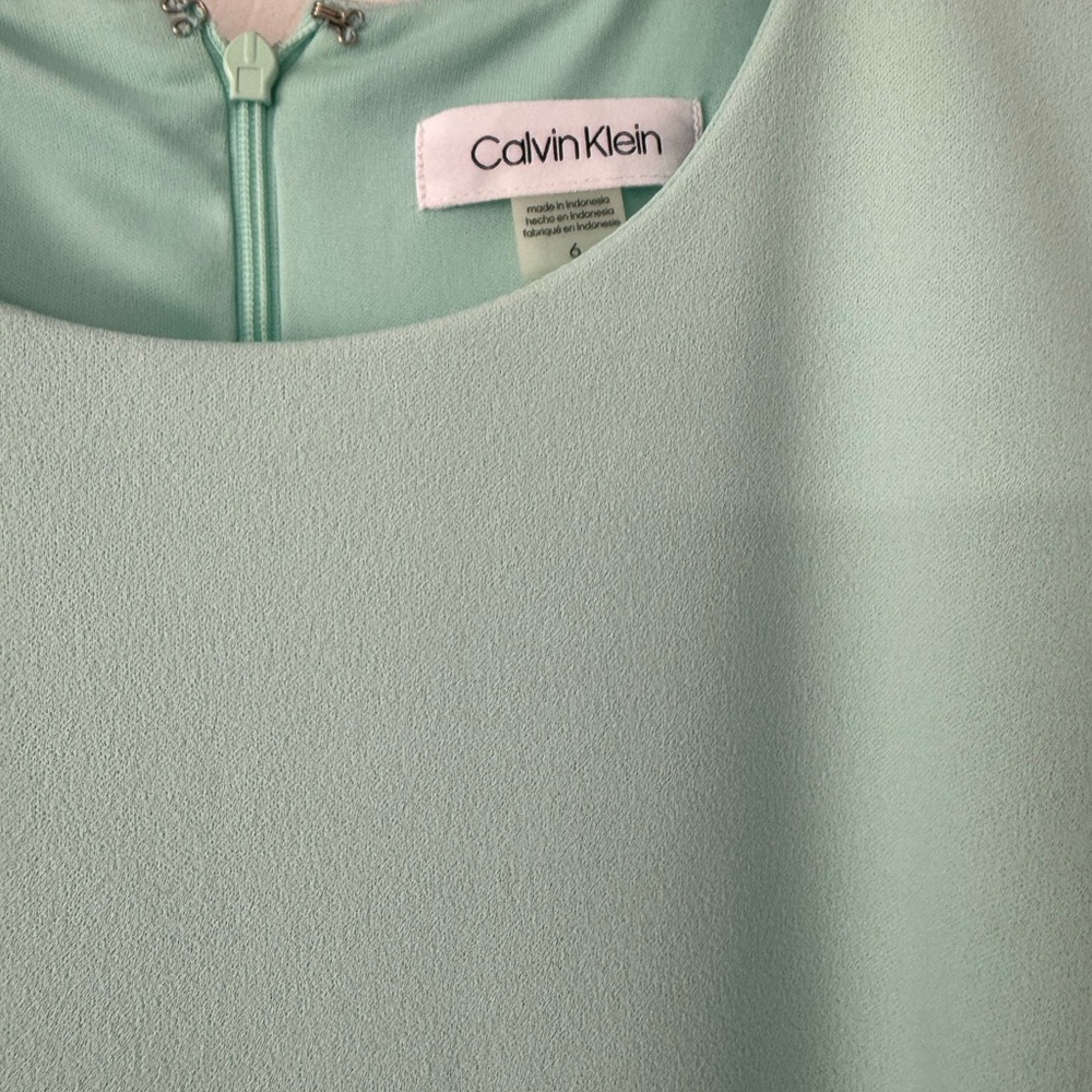 Calvin Klein Light Blue Midi Dress - Picture 7 of 12
